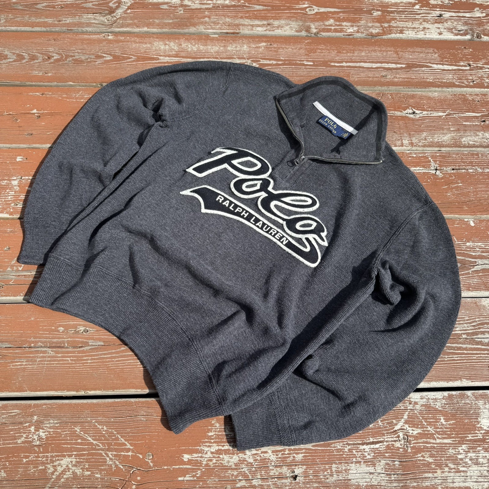Ralph Lauren Jumper Mens Small 1/4 Zip Sweatshirt Size S